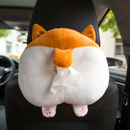 Chauffeur Corgi & Cat Plush Tissue Buddy