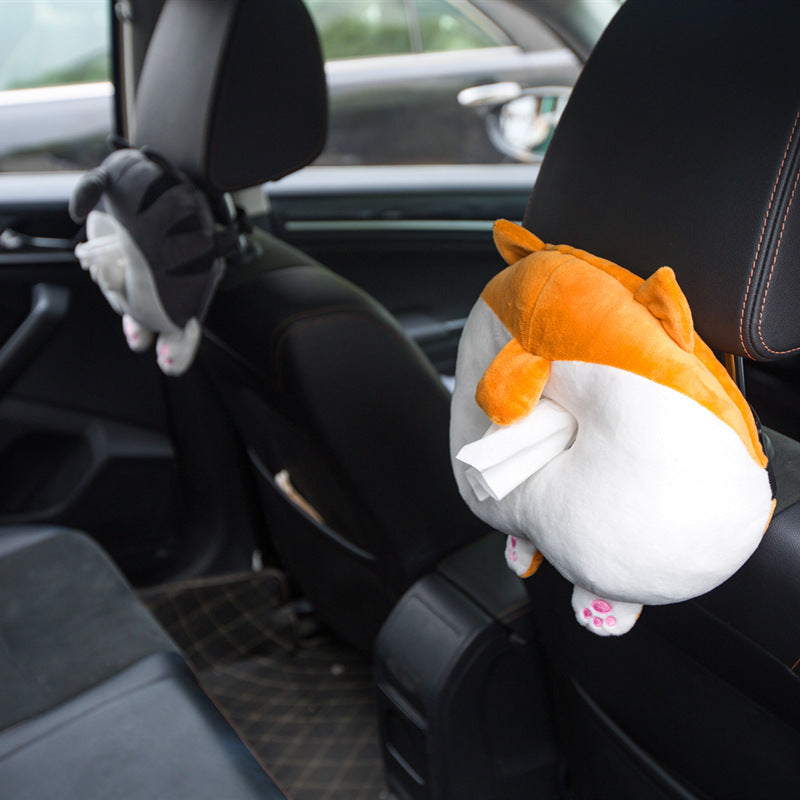 Chauffeur Corgi & Cat Plush Tissue Buddy